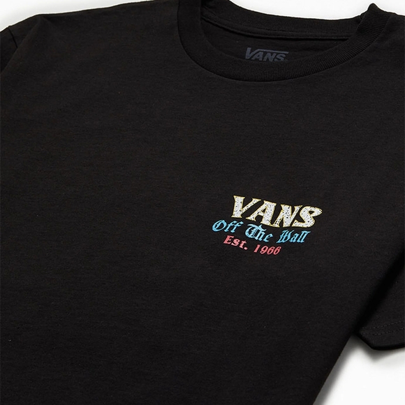 Vans Black Multicolor Graphic Tee, Mens Large 100% Cotton - Picture 5 of 5